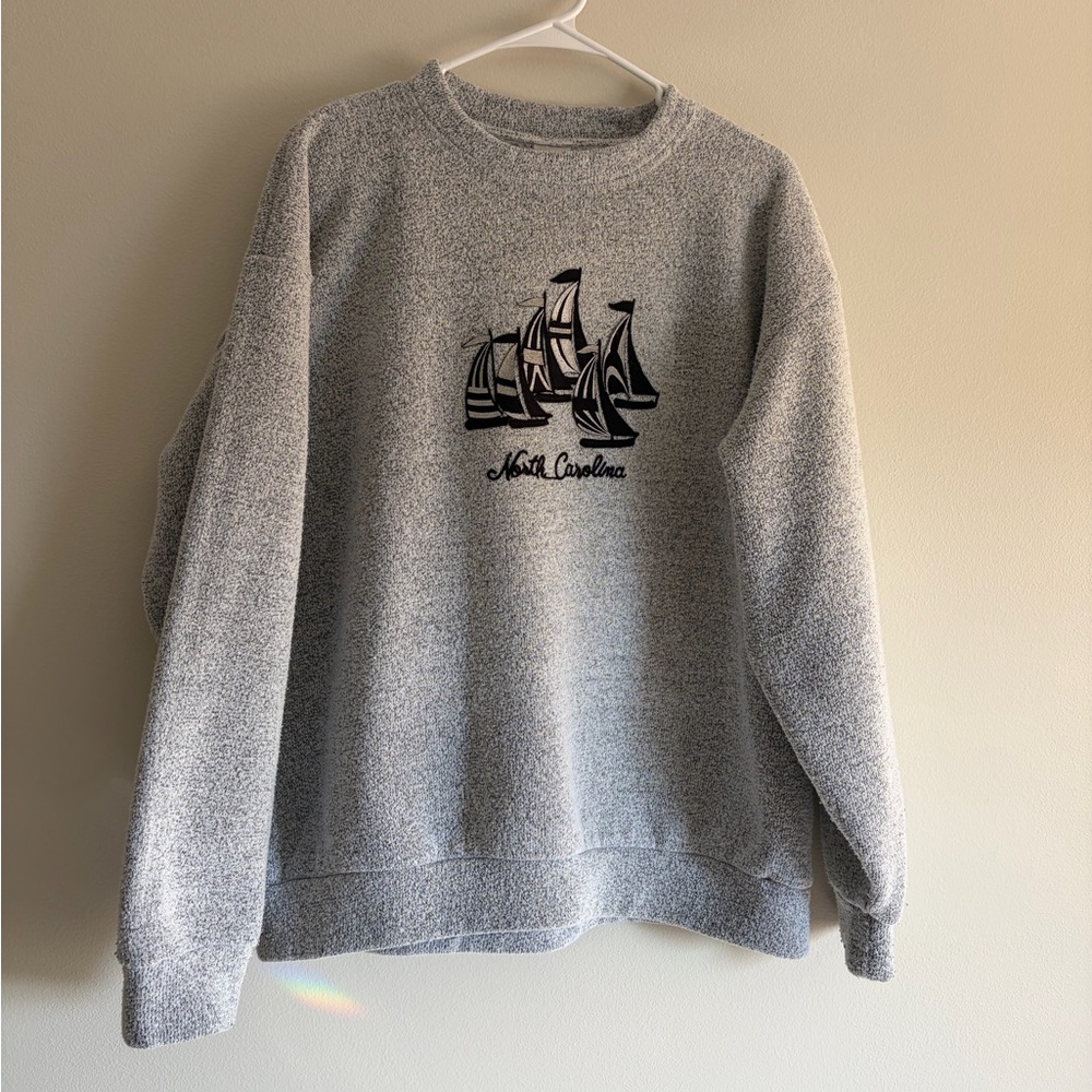 Gray North Carolina Graphic Sweater